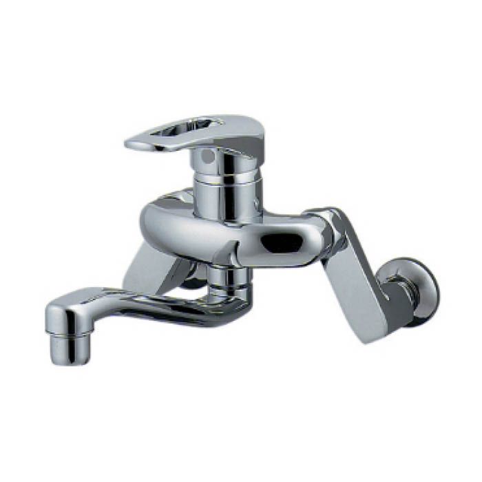 カクダイ シングルレバー混合栓 192-311の通販｜キッチン用壁出し