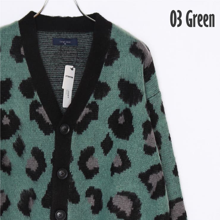 2022秋冬新作】ヒョウ柄 レオパード柄 ニット[品番：WETM0001804