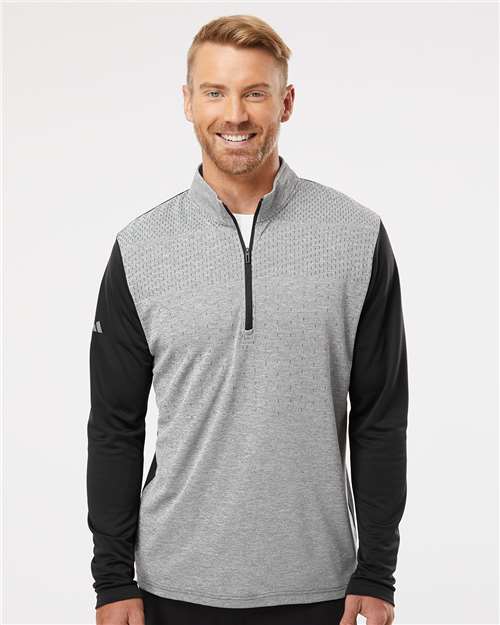 adidas A522 Men's Print 1/4-Zip Pullover | S&S