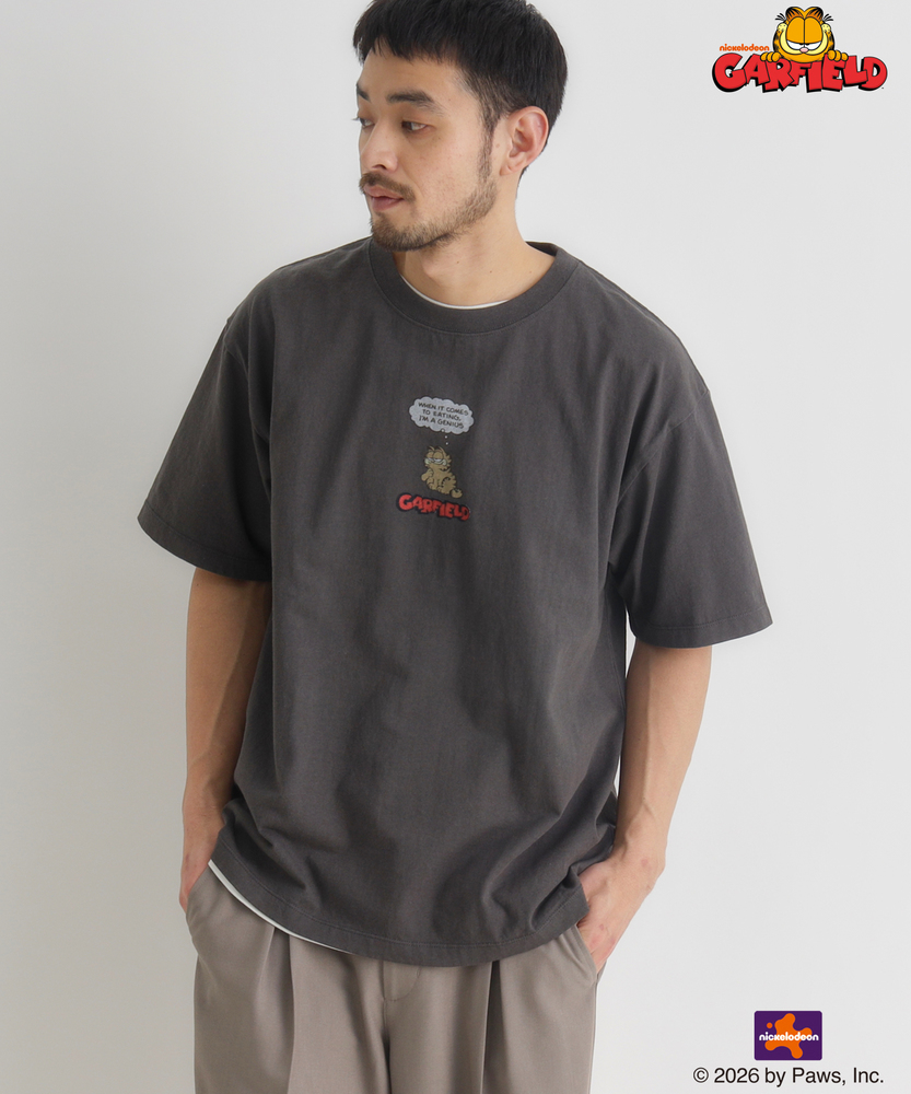 3月上旬販売予定】【GARFIELD】グラフィックプリントTシャツ(S