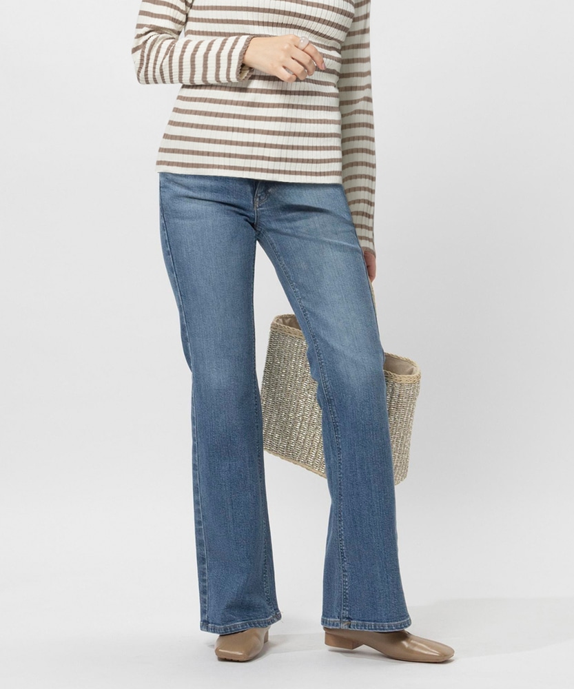 LISA」フレアパンツ【自宅で試着、返品送料無料】(25 中濃色