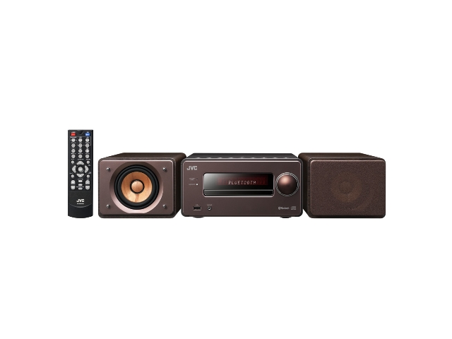 JVC ジェイブイシー JVC WOOD CONE EX-S55-T [ブラウン] コンパクト