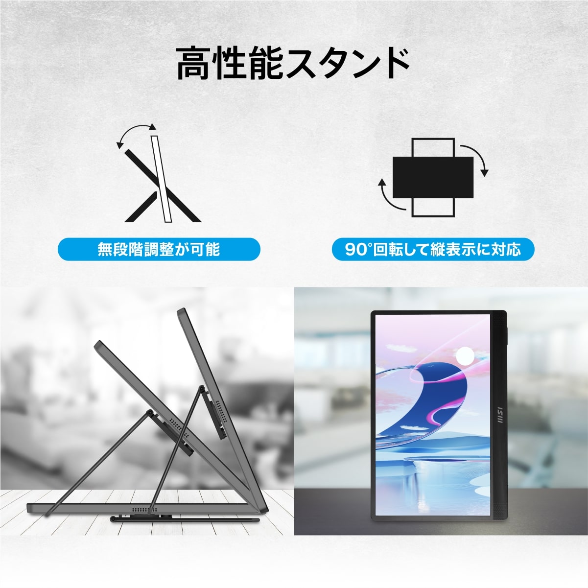 MSI エムエスアイ PRO MP161 E2 15.6インチ フルHD ポータブルモニター