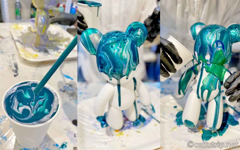 セブ島でBear（熊）の色付けができるワークショップでオリジナルベアを