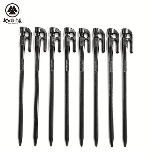 鍛造ペグ エリッゼステーク 28cm ペグ 8本セット 黒 | 新潟県三条市