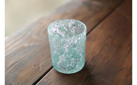 琉球ガラス工房 硝子家すずめ】サンゴ＜ロックグラス＞ 〇 伝統工芸品