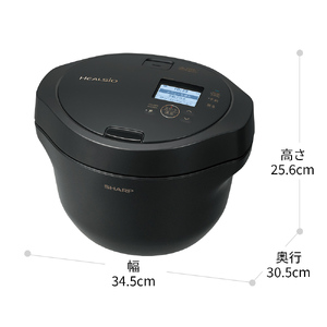 U117(ブラック) SHARP ヘルシオ ホットクック KN-HW24H-B（プレミアム