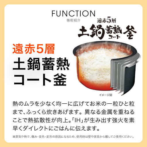 タイガー魔法瓶 IHジャー炊飯器 JPF-G055WL（ホワイト）3合炊き 炊飯器