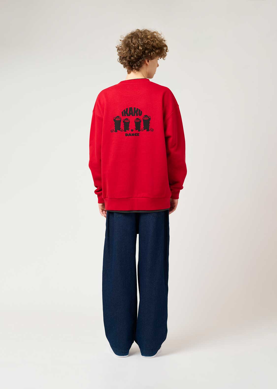 イカクダンス｜裏起毛レイヤードビッグスウェット｜ユニセックス