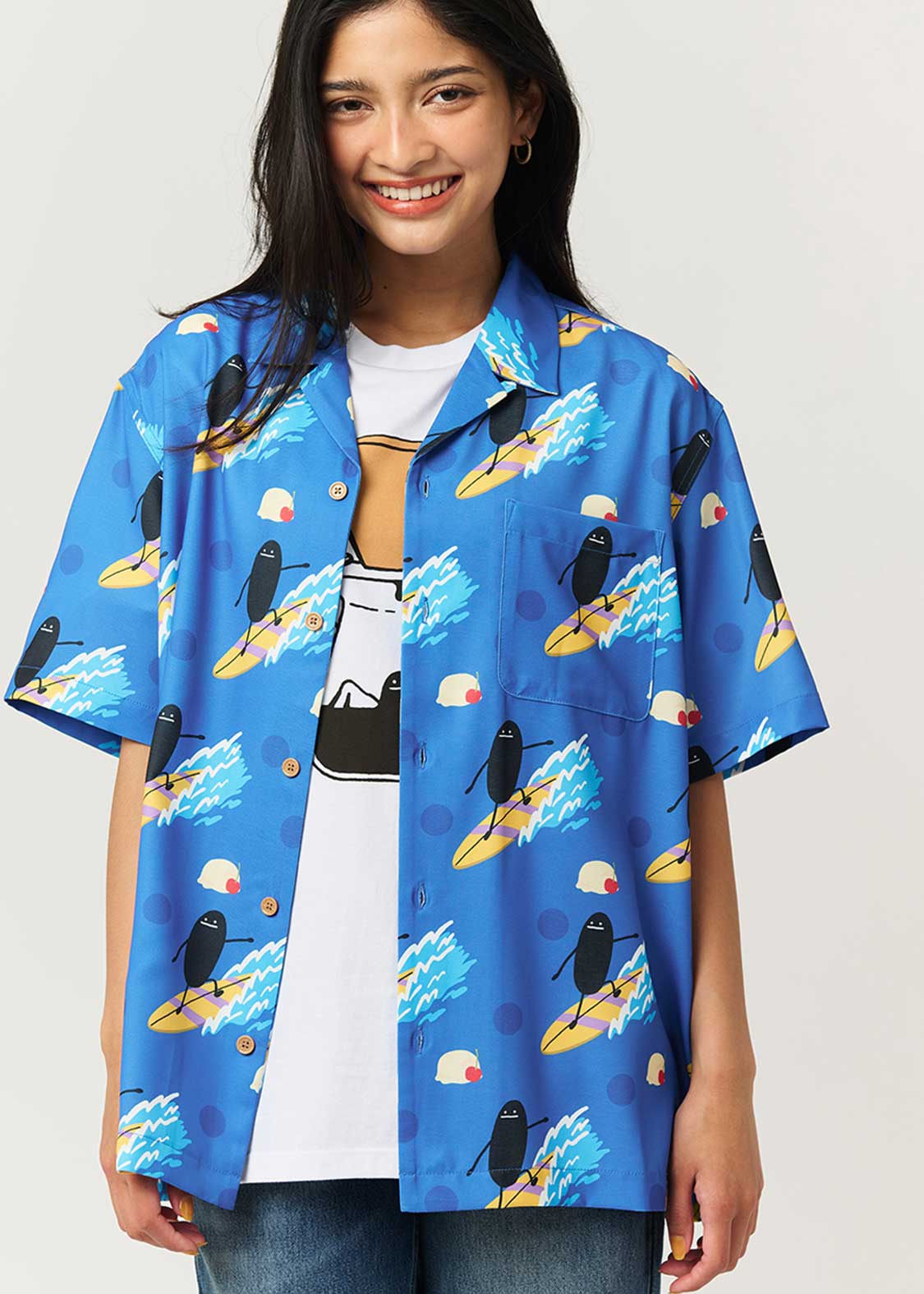 ビューティフルシャドーソーダサーフ｜オープンカラーアロハシャツ