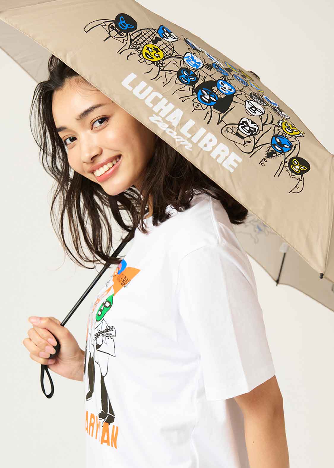 ルチャリーマン(Wpc.)｜折りたたみ傘 58cm｜ユニセックス｜グラニフ