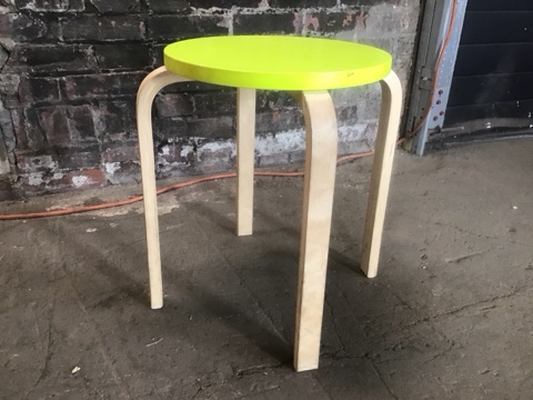 Chair - IKEA Frosta - Bent Plywood Stool - Construction Junction
