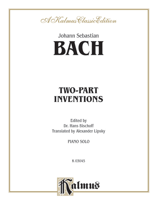 Two-Part Inventions: Piano Book: Johann Sebastian Bach | Sheet Music