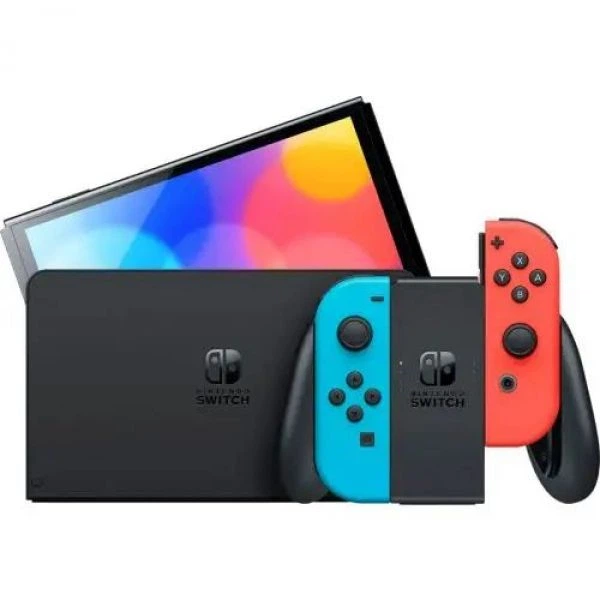 Nintendo Switch (OLED model) Neon Blue-Red + Игра The Legend of