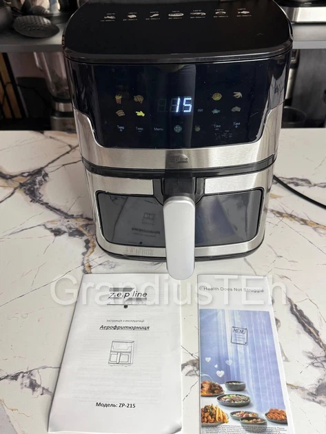 Аэрогриль Zepline ZP-215, 3500 Вт, чаша 8 литров, лучший аэрогриль