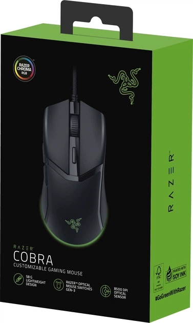 Мышь Razer Cobra USB Black (RZ01-04650100-R3M1) – фото, отзывы