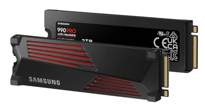 SSD Samsung 990 Pro 2TB with Heatsink (MZ-V9P2T0CW), M.2 PCIe 4.0
