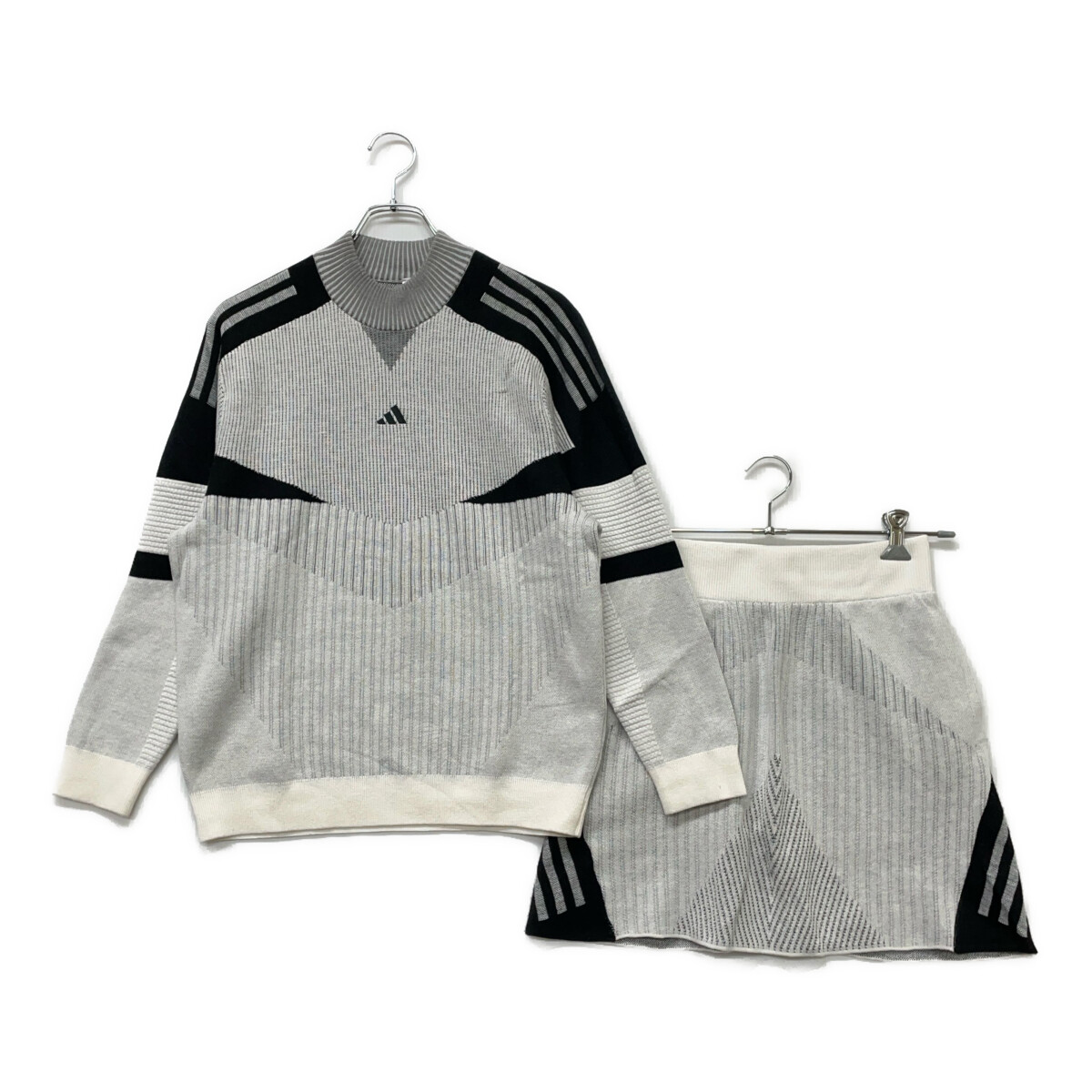 中古 レディース アディダスゴルフ adidas GOLF セットアップ S M 白系