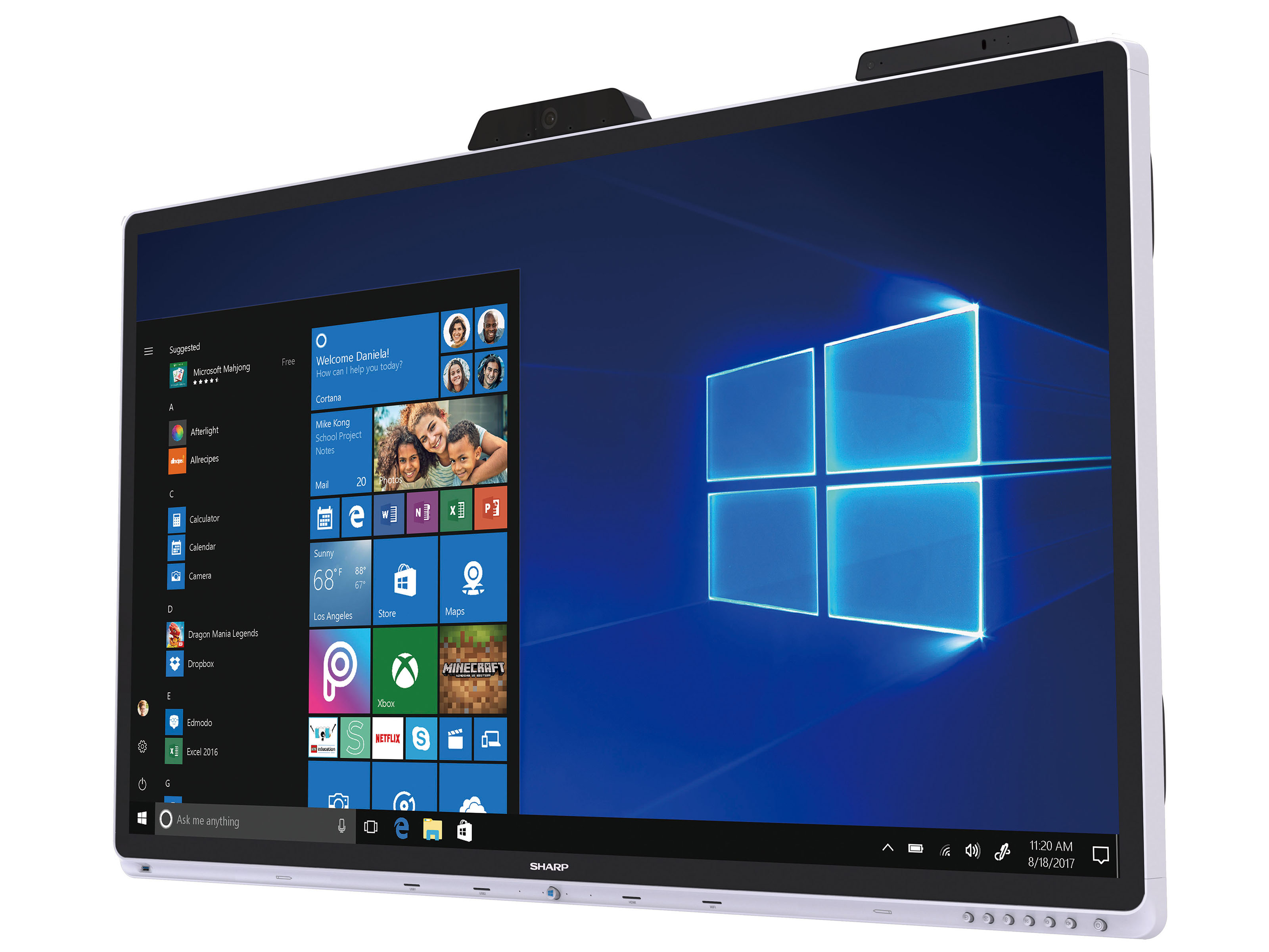 Windows collaboration display