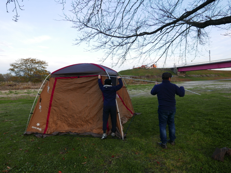 遊んで学べるプレキャンプ!！～スノーピーク メッシュシェルター TP