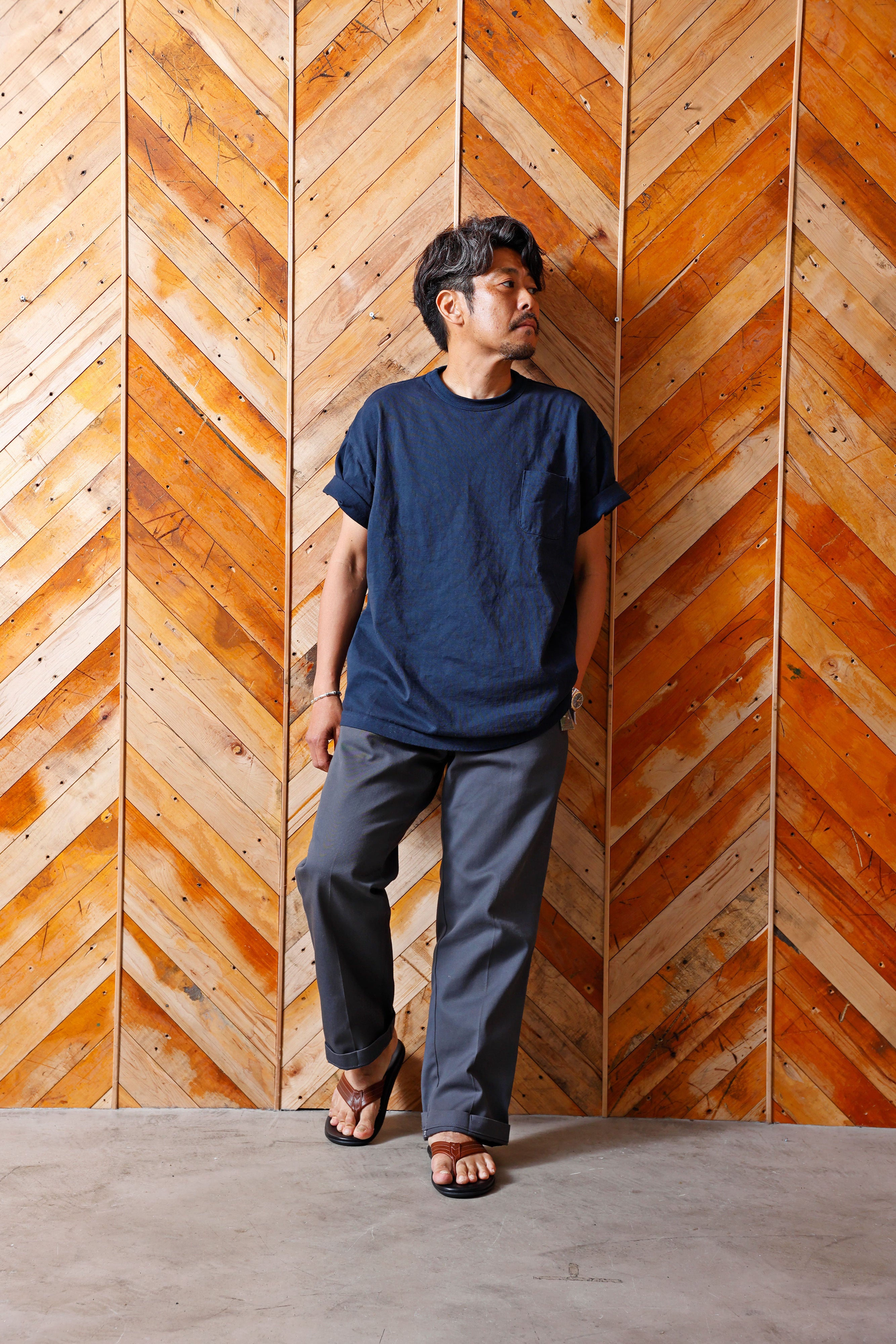 ISLAND SLIPPER × 2nd】ツートーンクロムエクセルレザーサンダル(日本