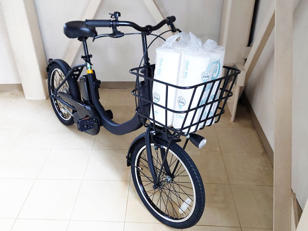 Panasonic SW 前かご装着事例 扱いやすさに便利さをプラス - 電動