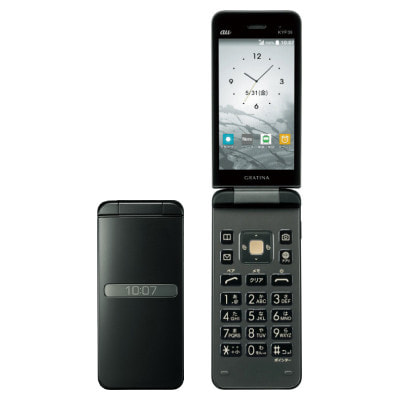 SIMロック解除済】GRATINA KYF39 KYF39SKA 墨|中古ガラケー格安販売の