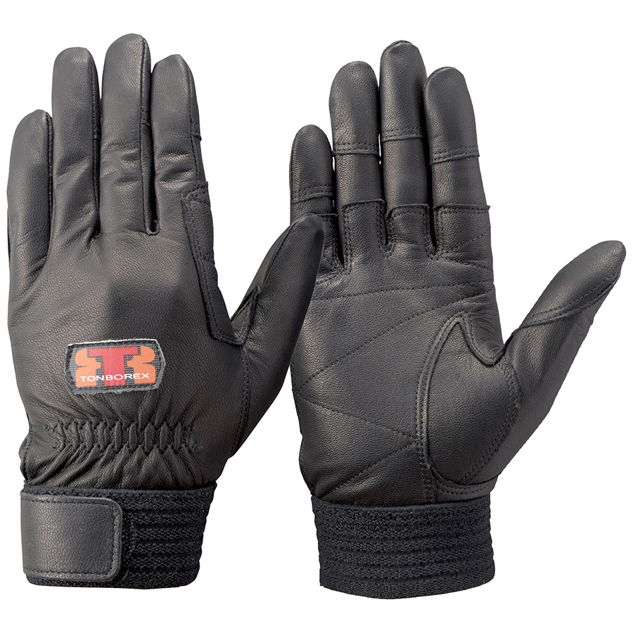 トンボレックス ソフト山羊革製手袋 G－REX32BK手の平＆指先二