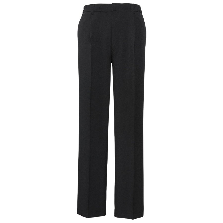 脇ゴムパンツ 裾フリー 4254 00 ブラック| 作業服・作業着