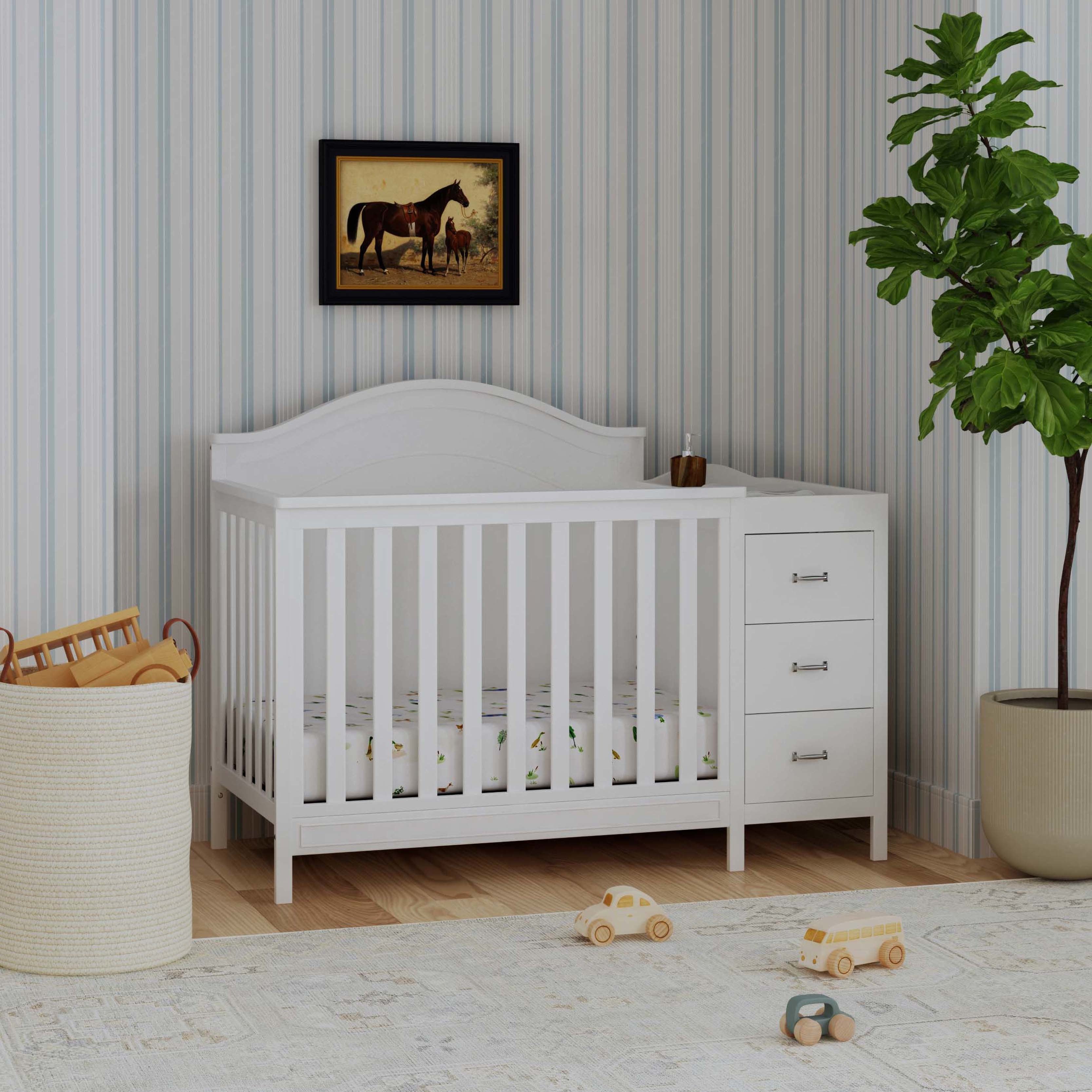DaVinci Charlie 4-in-1 Convertible Mini Crib & Changer – DaVinci Baby