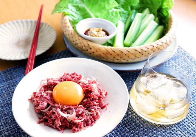 みょうがとコンビーフのユッケ風 – 明治屋 おいしい缶詰