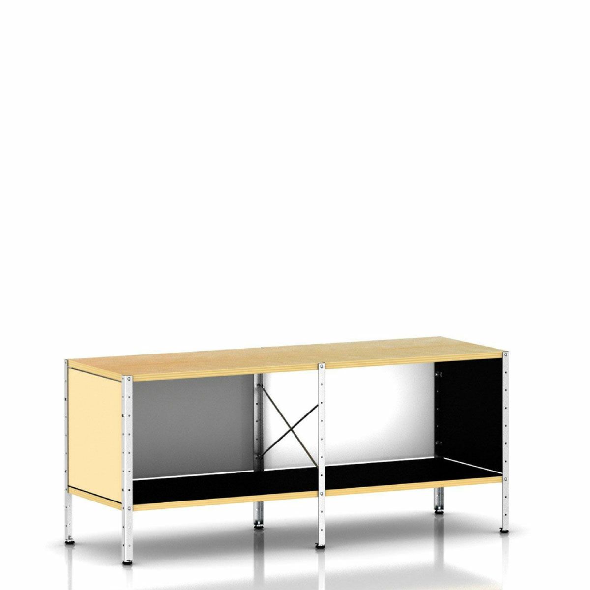 イームズ ストレージユニットESU ナチュラルカラー／ジンク 1段2列