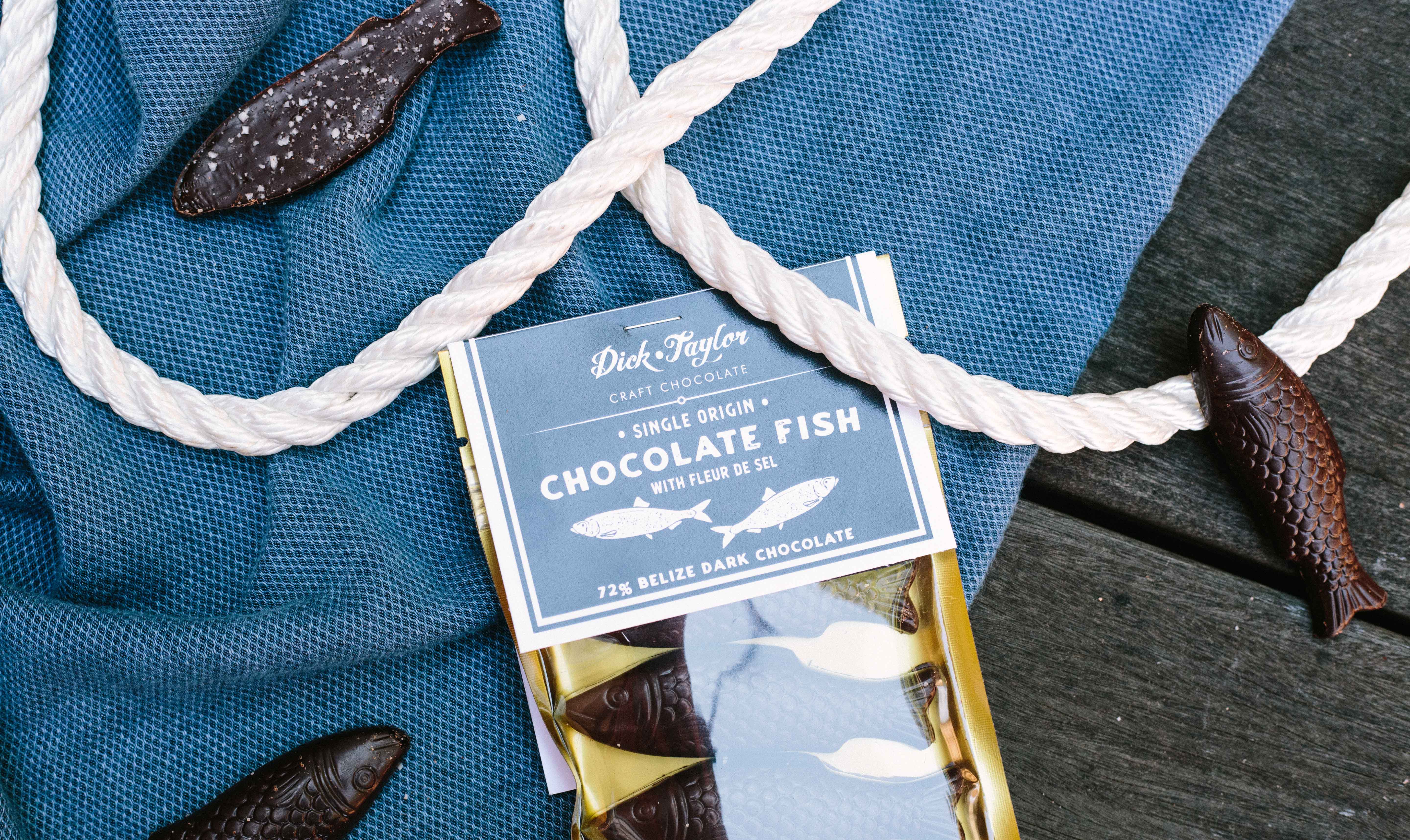 Dark Chocolate Fish Confection – Dick Taylor Craft Chocolate
