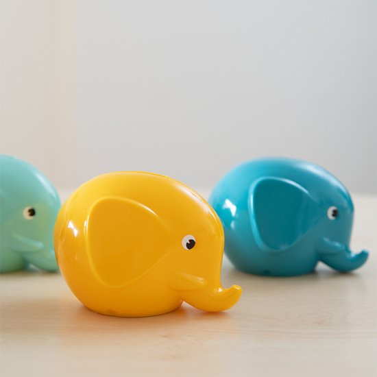 フィンランド発の貯金箱、Norsu/Fanttiエレファントバンク by PLASTEP