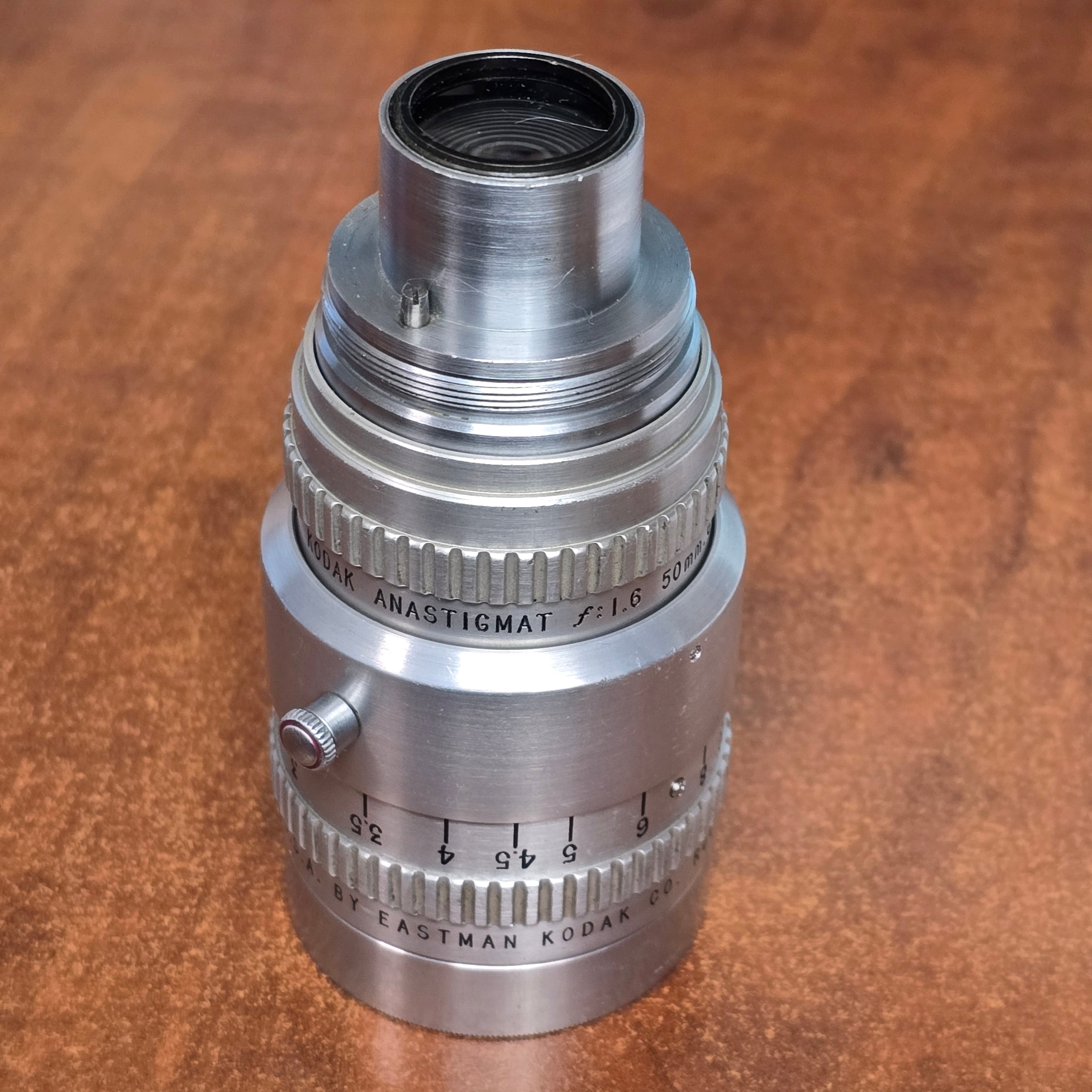 Kodak Anastigmat 50mm f1.6 S-Mount Lens S# ES1369 – Du-All Camera