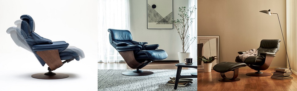 ザ・ファースト RU7300（M）オットマンセット ホワイト モカブラウン