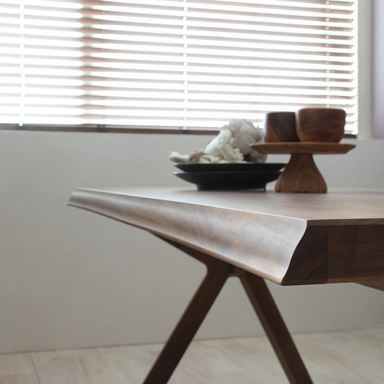 ダイニングテーブル 幅165cm DW5500 ウォールナットナチュラル 通販