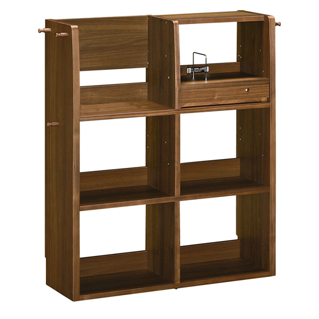 オープンシェルフ 幅90cm QS3087 ウォールナットナチュラル 通販