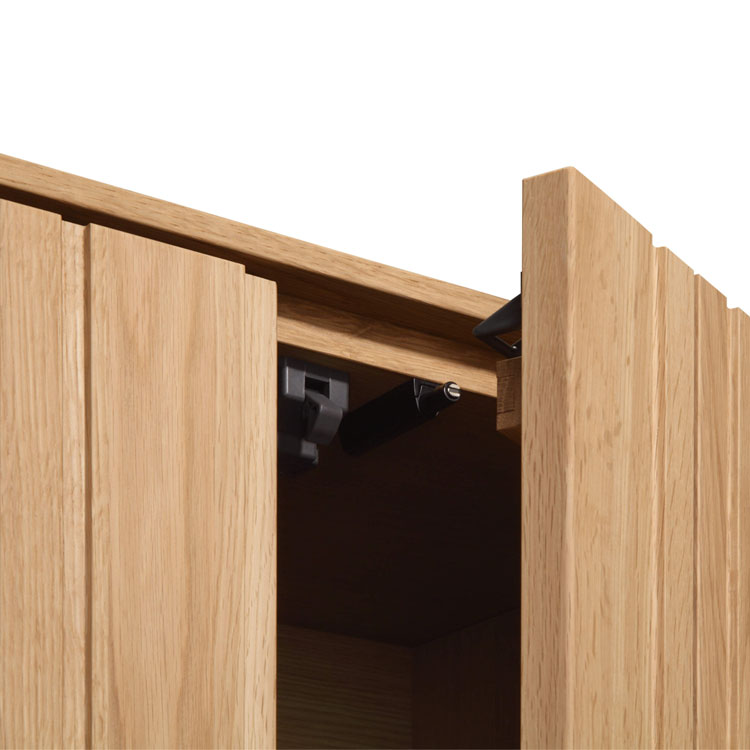 キャビネット（ガラス扉） 幅61cm QT90E ピュアオーク 通販 | 【公式