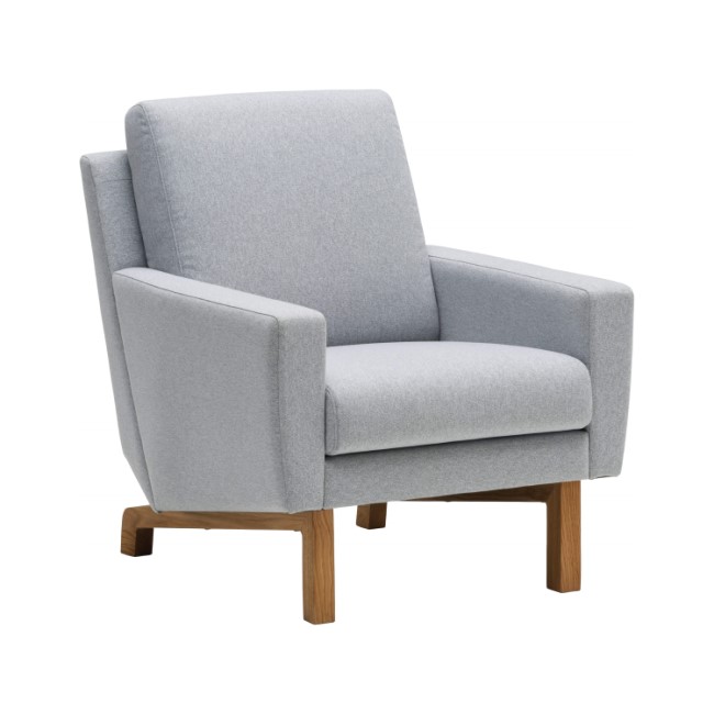 1シーターソファ UW001 ライトグレー ピュアオーク