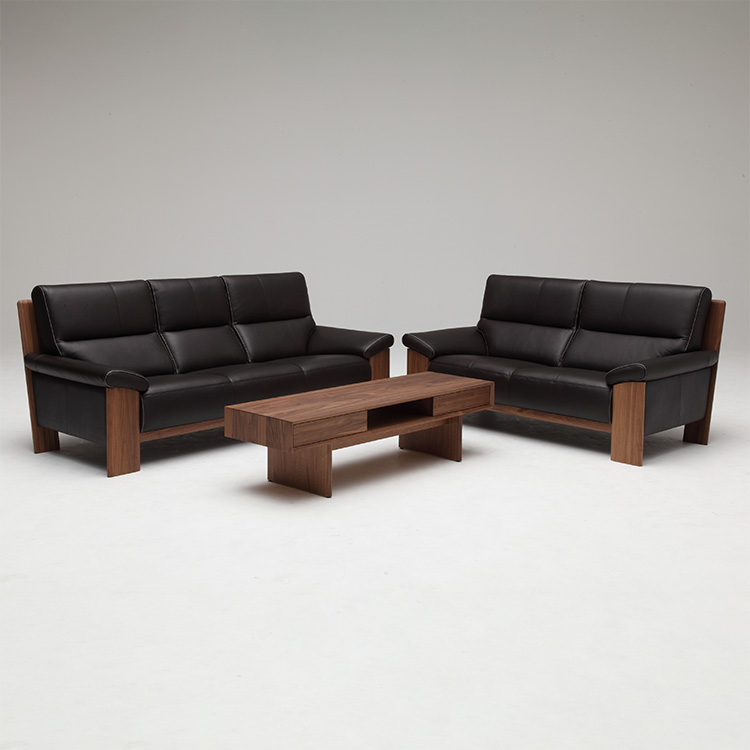 3人掛ソファ ZU4853 ビターブラウン ウォルナットナチュラル 通販