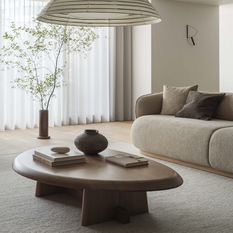 KARIMOKU CASE】N-CT04 Coffee Table Keyaki Brown