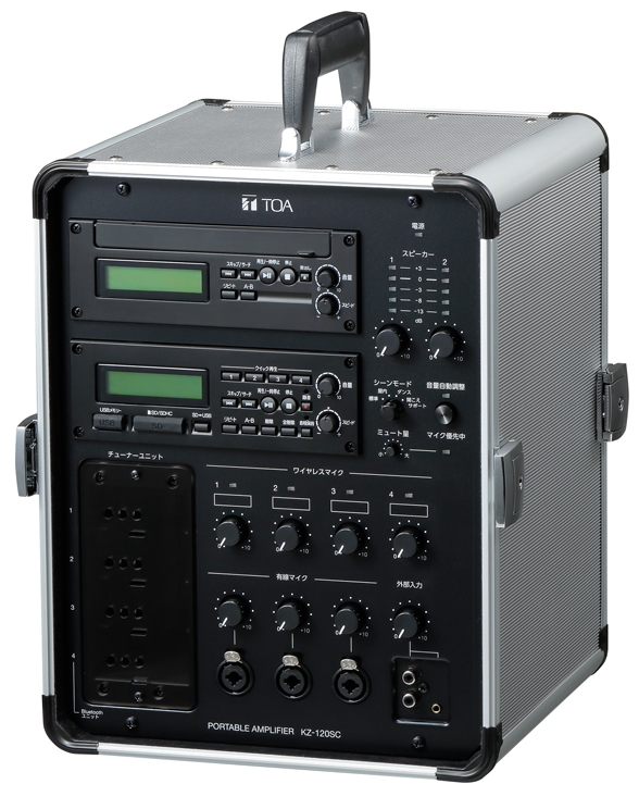 KZ-120SC】TOA ポータブルアンプ (120W x 2) CD,SD,USB付 [サウンド