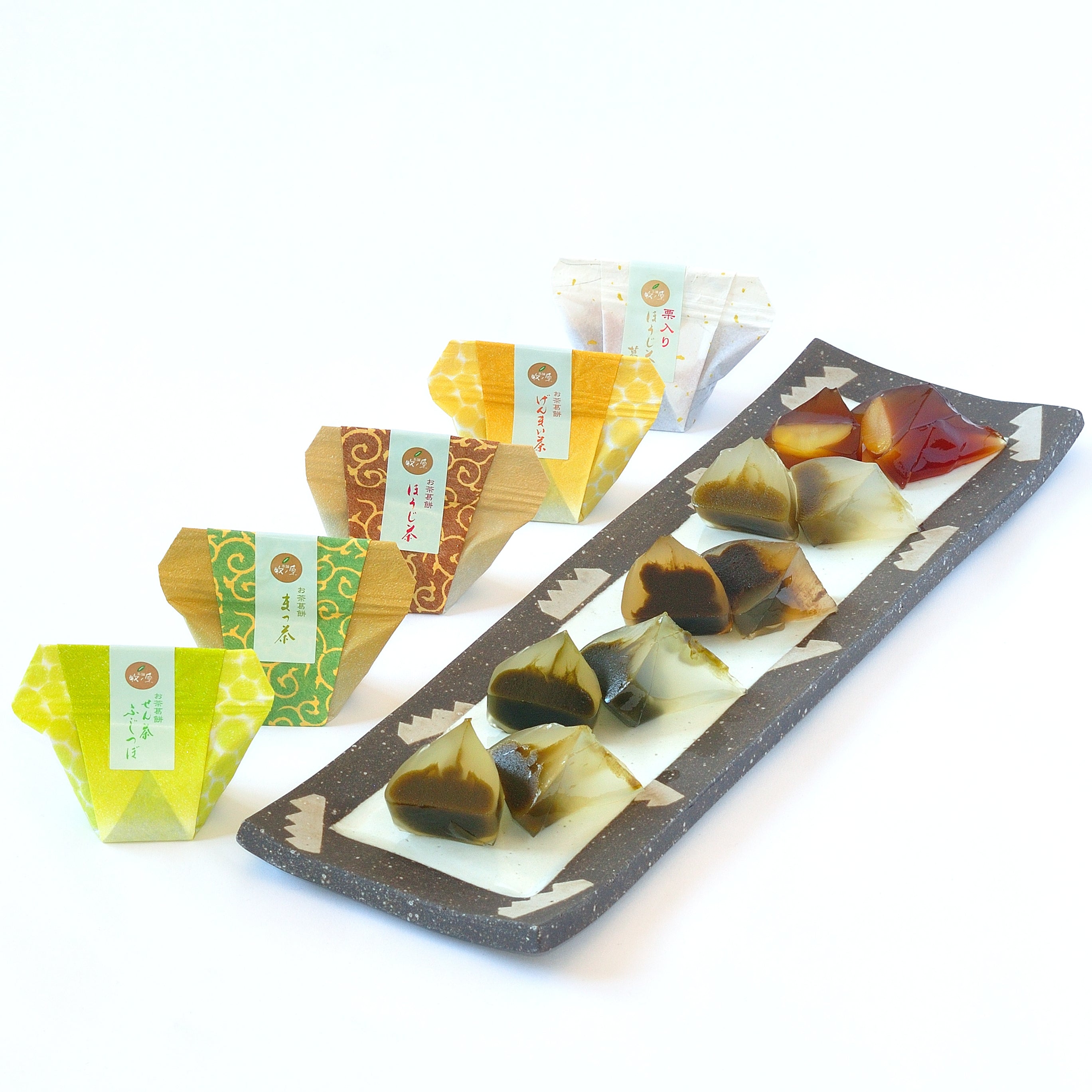 牧ノ原オリジナル】お茶葛餅（くずもち）ギフトセット ※5種詰合せ 個