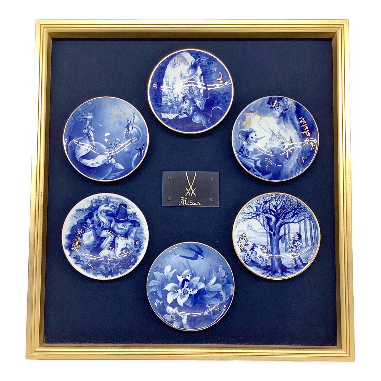 Meissen (マイセン) グリム童話 ミニプレート 額装 6Pセット