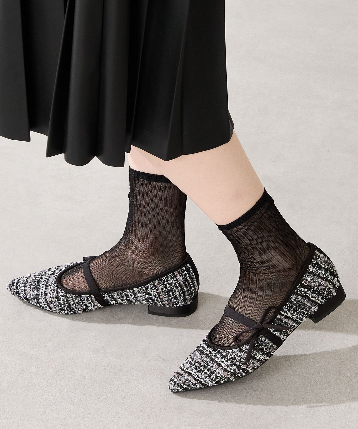 ポインテッドトゥツイードパンプス/51319 – ORIENTALTRAFFIC