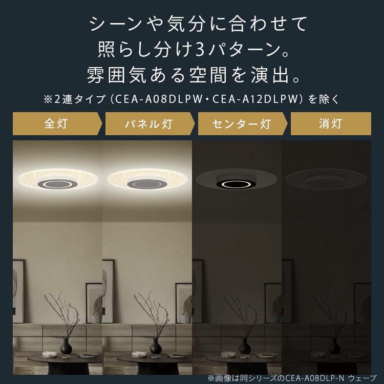 LEDシーリングライト パネルライトスクエア 12畳 調光 調色 CEA