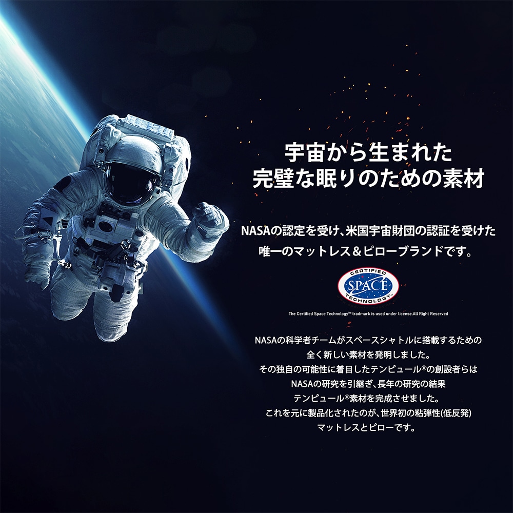 テンピュール》エルゴ プラスピロー XS(旧商品名：ミレニアムピロー