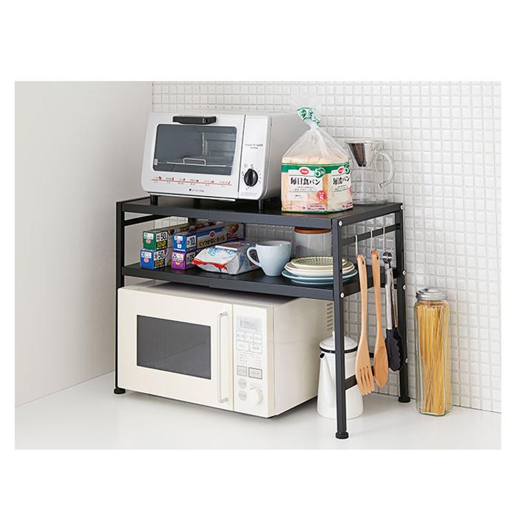 レンジ上 ラック 2段 通販 レンジラック 卓上 幅 約 41～ 65 cm 奥行き