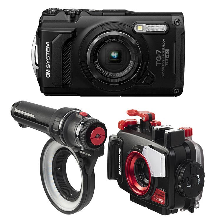 mic21ダイビングショップOM SYSTEM Tough TG-7 + リングライト DL2001